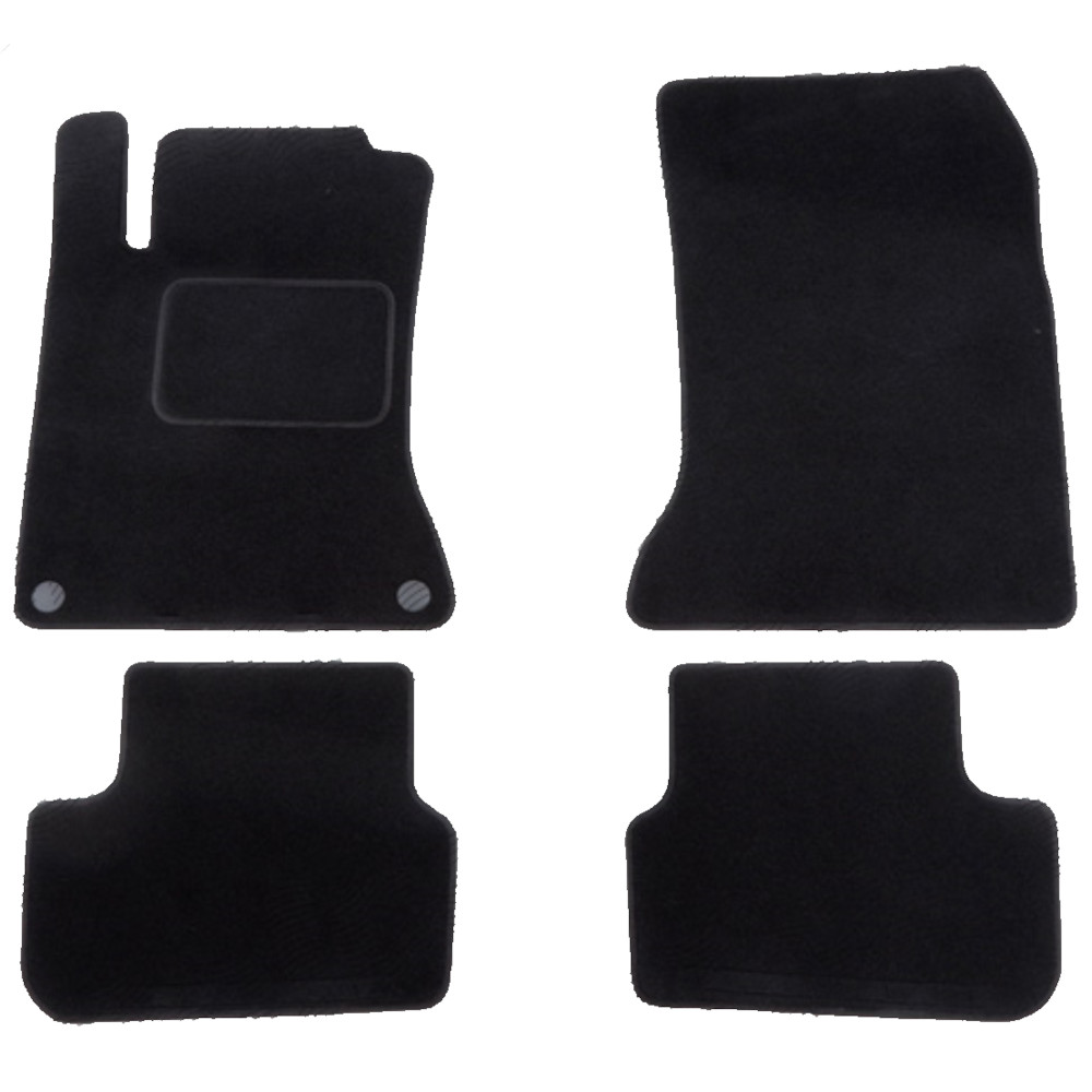 Set covorase auto mocheta Velor MERCEDES Clasa CLA (C117), 04.2013-, negru,