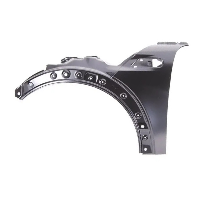 Aripa fata MINI ONE/COOPER/CLUBMAN/CLUBVAN/COUPE/ROADSTER/CABRIO (R55/56/57/58/59), 07.2007-03.14, partea stanga, metal galvanizat; vopsire prin imersie; gaura semnalizare,