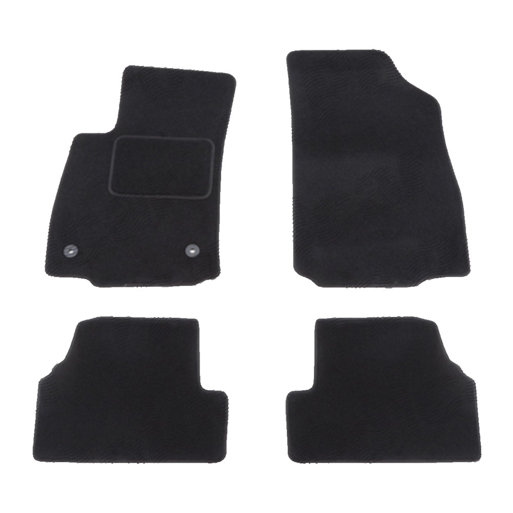 Set covorase auto mocheta Velor OPEL MOKKA, 12.2012-09.2016; MOKKA X, 09.2016-, negru,