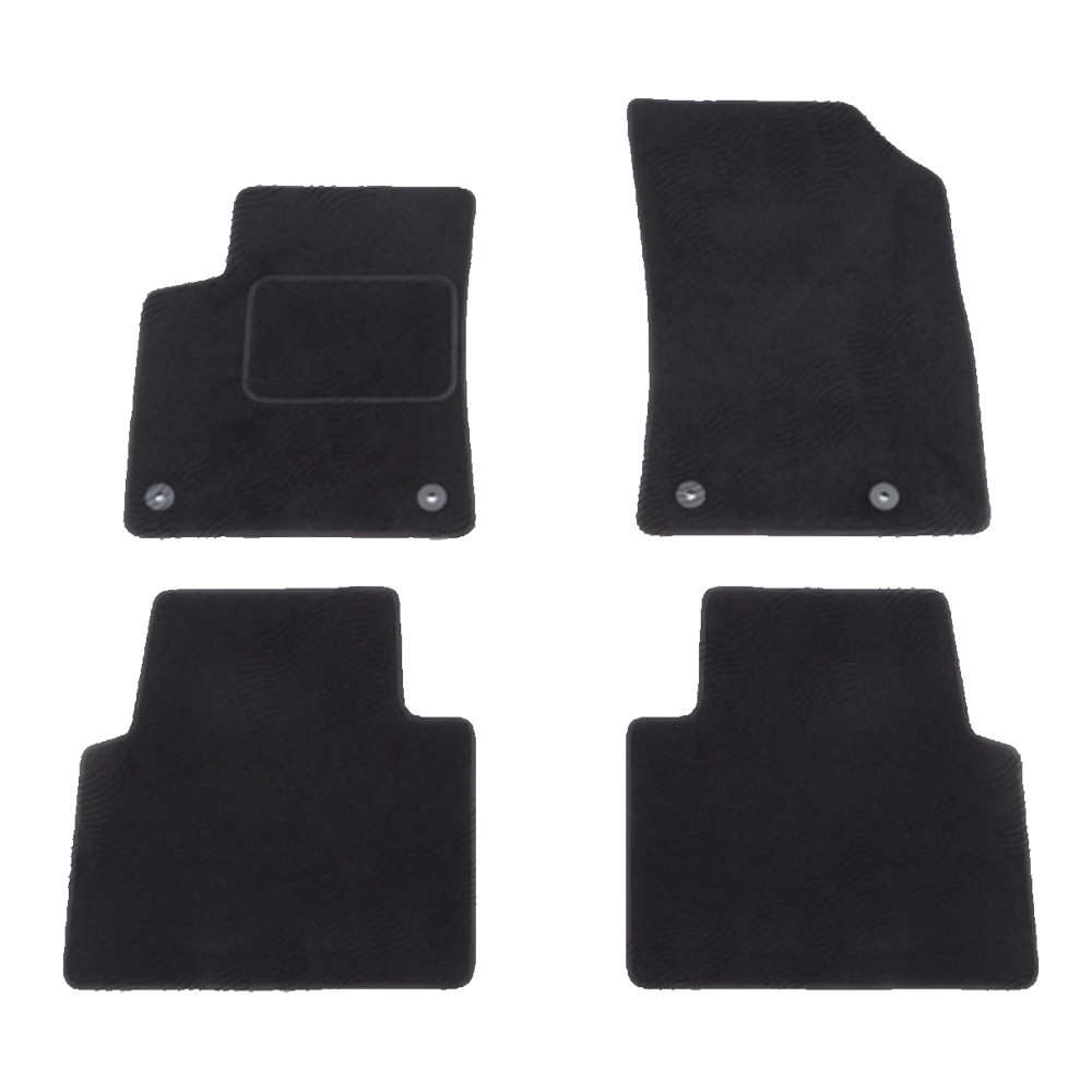 Set covorase auto mocheta Velor OPEL CROSSLAND X, 03.2017-01.2021; CROSSLAND, 01.2021-, negru,