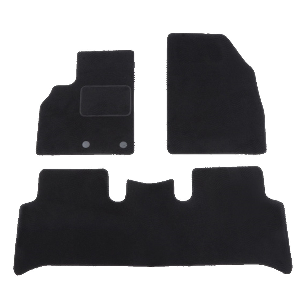 Set covorase auto mocheta Velor RENAULT SCENIC (JZ), 05.2009-11.2016, negru,