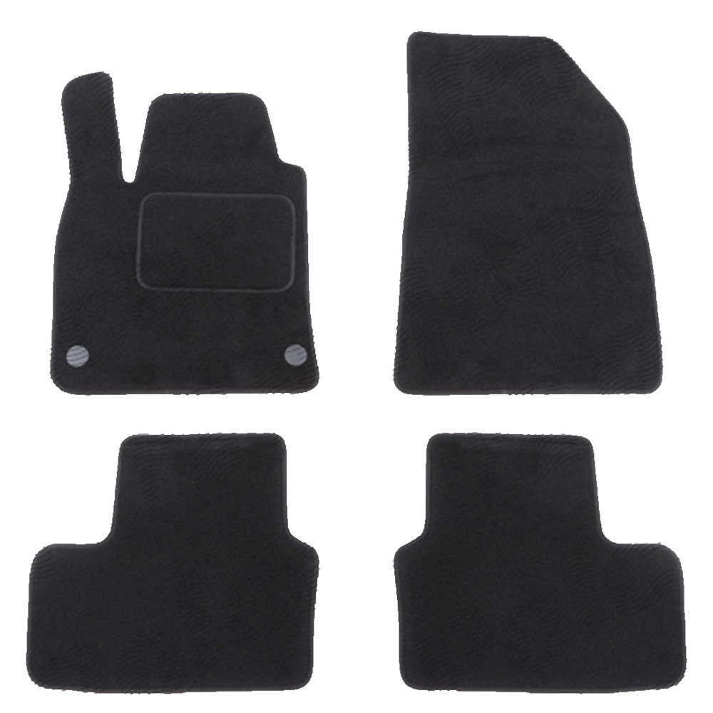Set covorase auto mocheta Velor RENAULT CLIO V, 08.2019-06.2023; CLIO V, 06.2023-, negru,