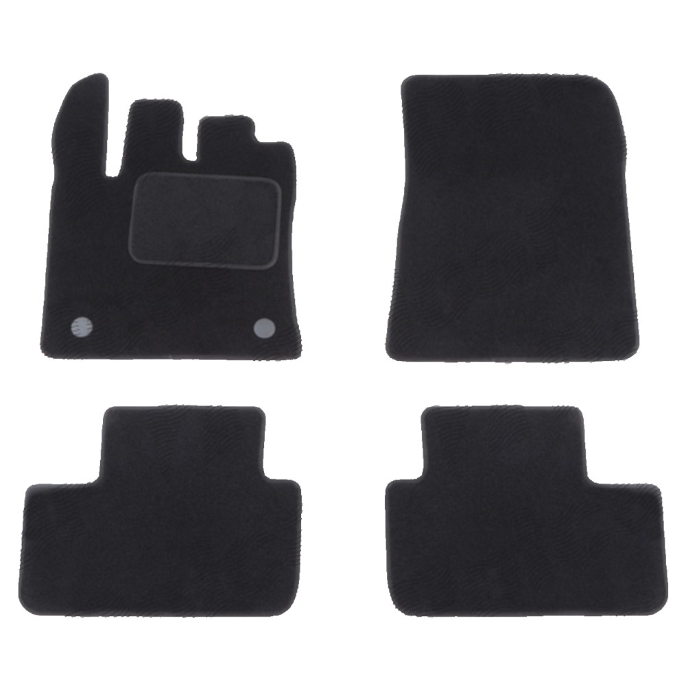 Set covorase auto mocheta Velor RENAULT CAPTUR, 11.2019-05.2024, negru,