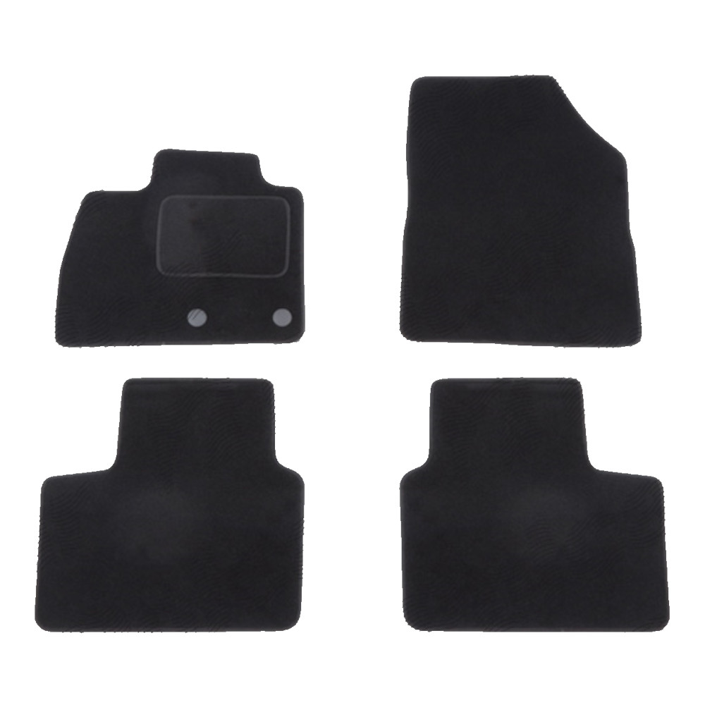 Set covorase auto mocheta Velor RENAULT SCENIC/GRAND SCENIC, 10.2016-, negru,