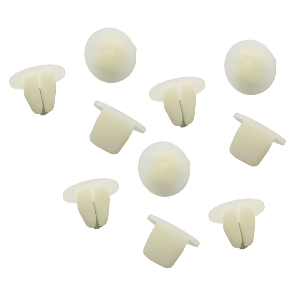 Set 10 cleme plastic Lexus CT, IS; Subaru Impreza; Toyota Aygo, Camry, Carina, Celica, Corolla, Hilux, Land Cruiser, Previa, Prius, RAV4, Starlet, ornamente praguri exterioare