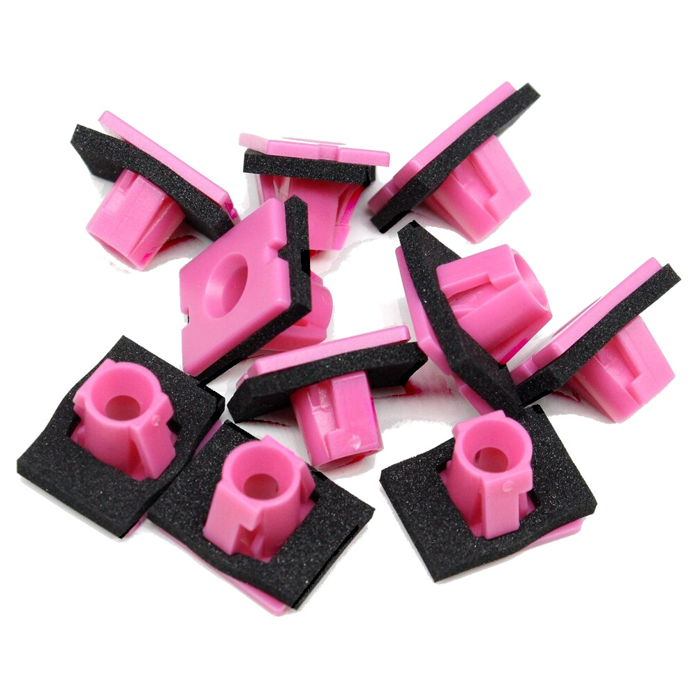Set 10 cleme plastic Hyundai Kona, Santa Fe (Dm), Santa Fe (Tm); Kia Sorento (Um), Sorento (Xm), Telluride, lateral ornamente, ornamente praguri exterioare,ornament aripa