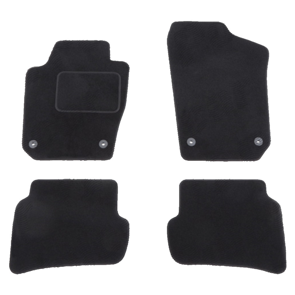 Set covorase auto mocheta Velor SEAT IBIZA (6J), 04.2008-2017, negru,