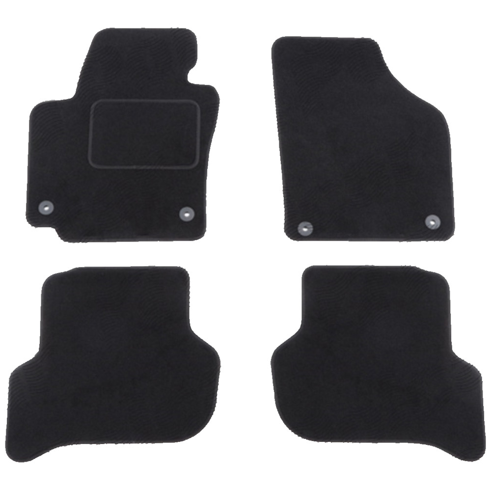 Set covorase auto mocheta Velor SEAT ALTEA (5P1/5P5), 03.2004-05.2015, negru,