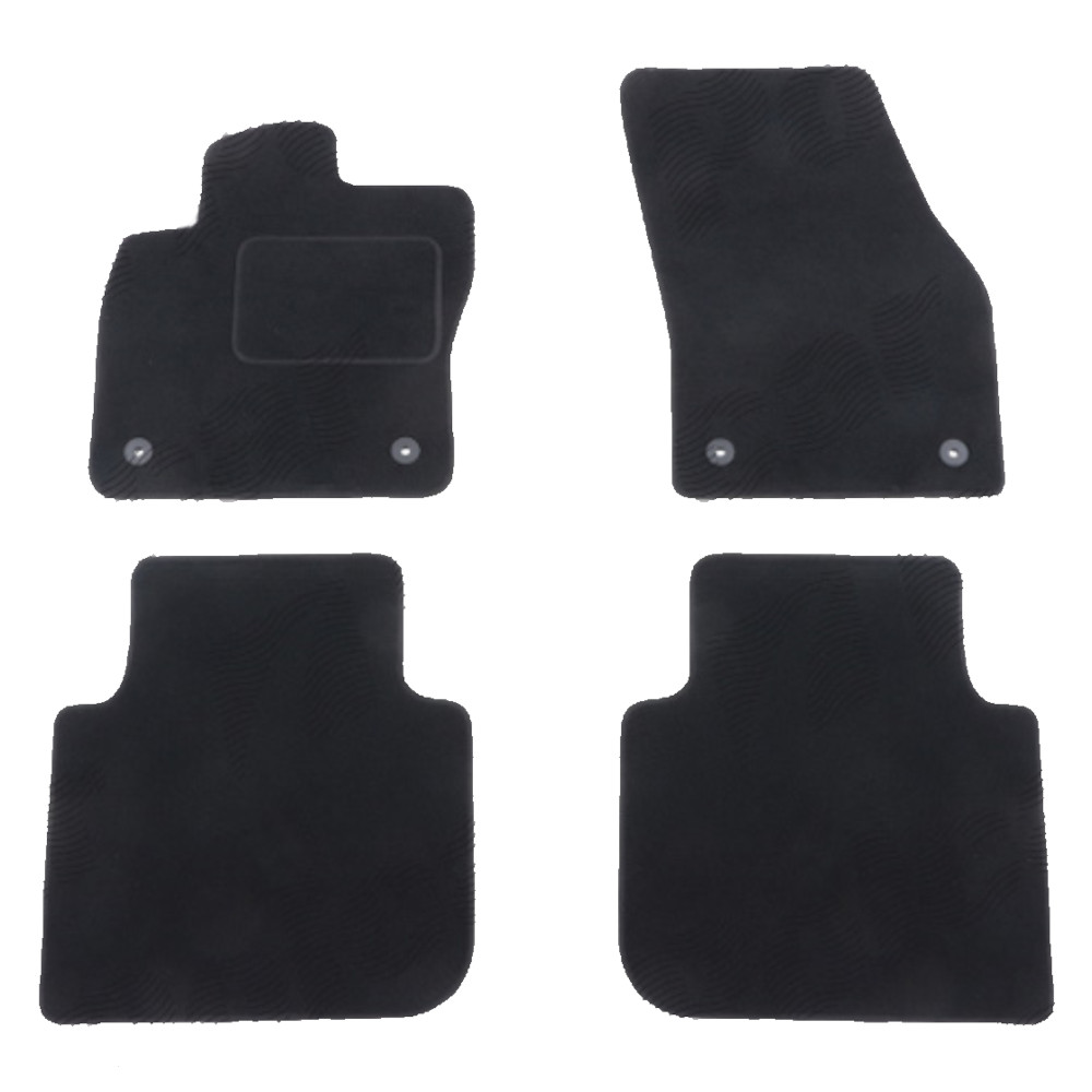 Set covorase auto mocheta Velor SKODA KODIAQ, 10.2016-, negru,