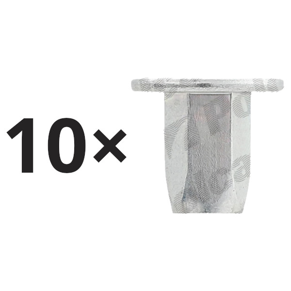 Set 10 piulita fixare Alfa Romeo Giulietta; Audi A1, A4, A6, Q3, Q4, Q5, Q7; Chrysler Ypsilon; Fiat 500, Doblo, Ducato, Panda; Lancia Y, sistem electric, bara si ornamente