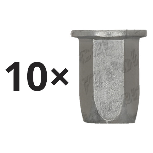 Set 10 piulita fixare Alfa Romeo 159, Giulietta, Mito, Audi A3, A4, A6, Fiat Bravo, Panda, Punto, Lancia Ypsilon, Seat Alhambra, VW Golf, Jetta, Sharan, Touareg, Transporter, multe aplicatii