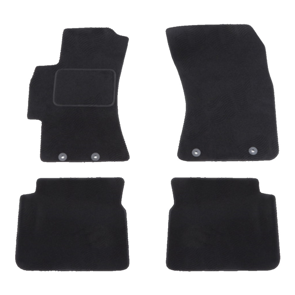 Set covorase auto mocheta Velor SUBARU FORESTER (SH), 01.2008-03.2013, negru,