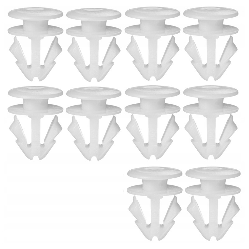 Set 10 clipsuri ornament Audi Q7 (4m); Seat Toledo (1m2); Volkswagen Golf Iii (1h) (Hb + Estate+Cabrio), Vento/Jetta (Usa) (1h), ornamente praguri exterioare,ornament aripa