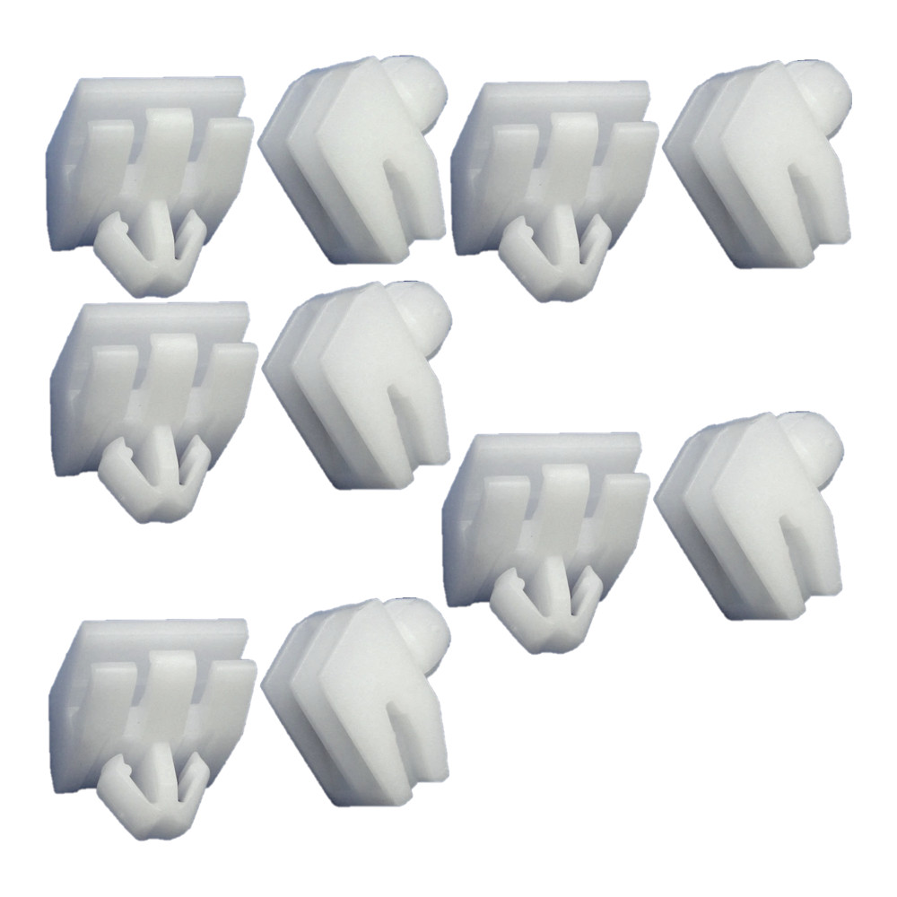 Set 10 clipsuri ornament Mercedes Clasa A (W176), Clasa C (W205), Clasa Cla (C117), Clasa E (W212) Sdn/Estate, Clasa S (W222), ornamente praguri exterioare
