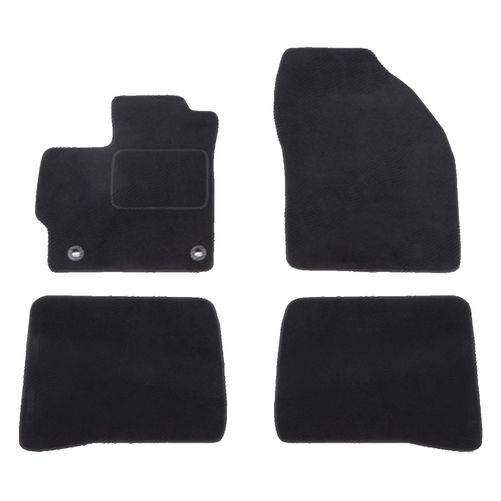 Set covorase auto mocheta Velor TOYOTA PRIUS (XW30), 05.2009-01.2016, negru,
