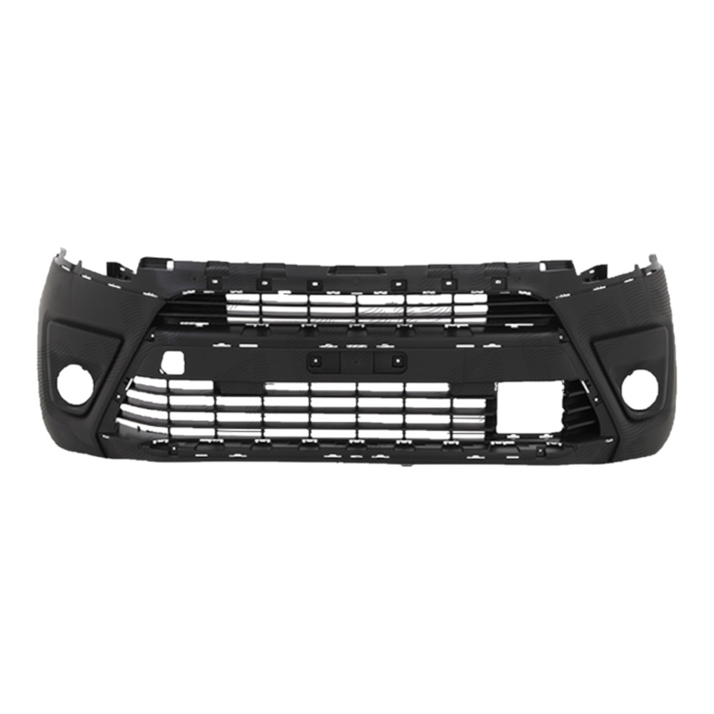 Bara fata TOYOTA PROACE/VERSO, 06.2016-12.2023, negru; cu gauri lampa ceata,