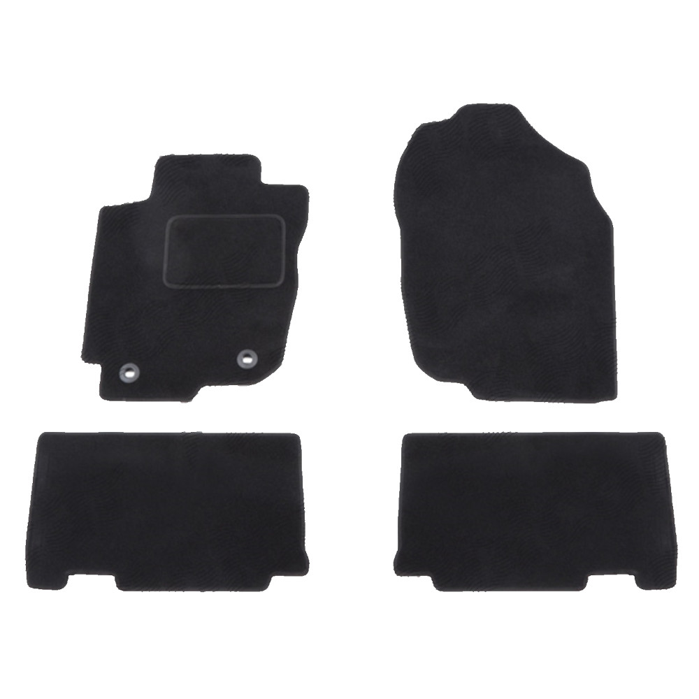 Set covorase auto mocheta Velor TOYOTA RAV4 (XA40), 01.2013-12.2018, negru,