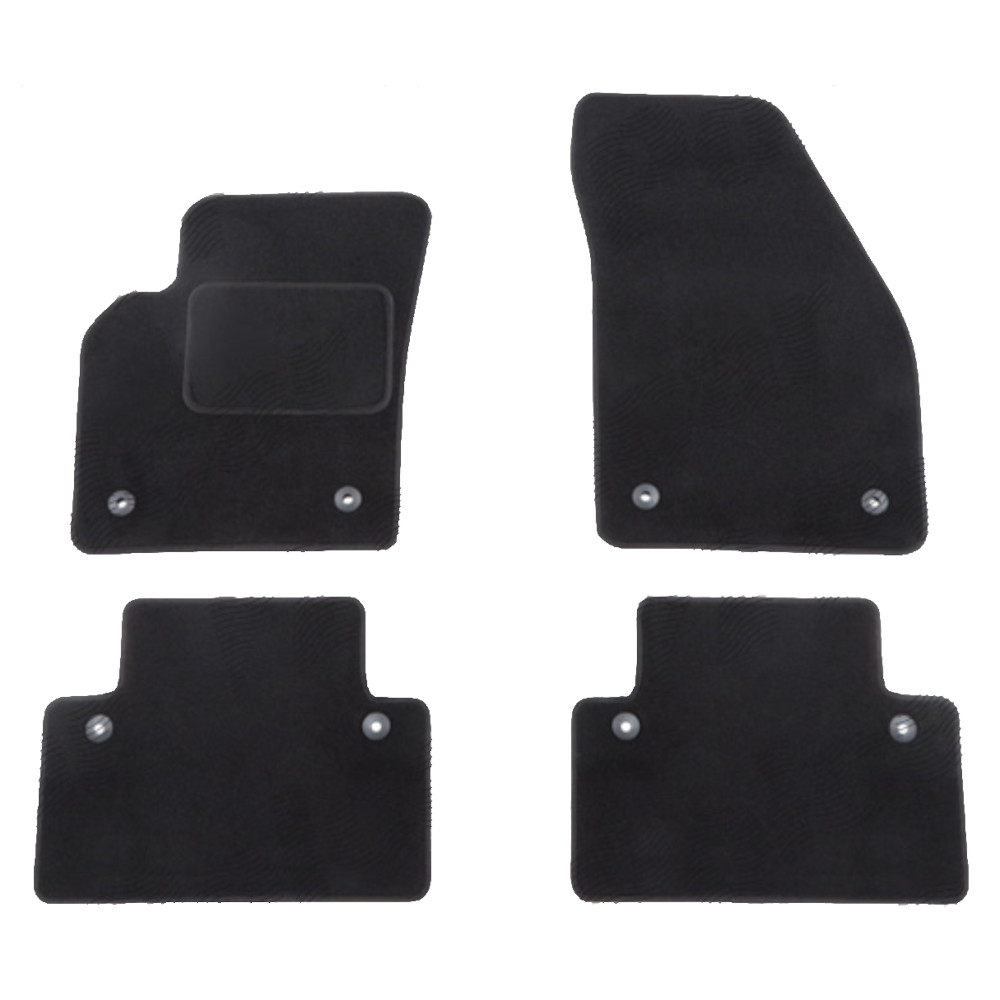 Set covorase auto mocheta Velor VOLVO V50 (MS/MW), 10.2003-05.2012, negru,