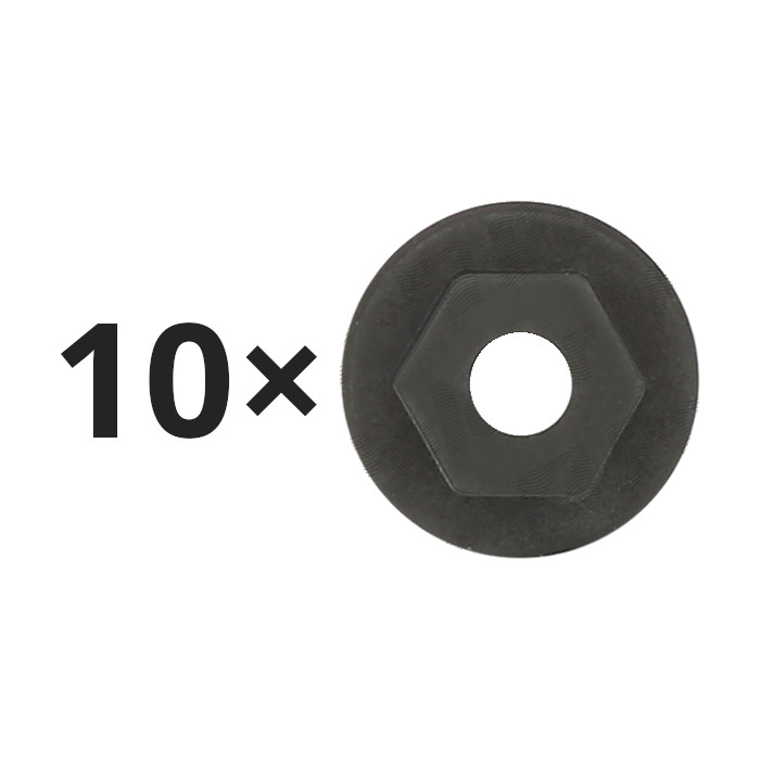 Set 10 Nut cap Chevrolet Cruze (J300); Opel Astra F, Astra G, Astra H, Astra J, Calibra, Corsa A, Corsa D, Corsa/Combo B, Corsa/Combo C, Insignia (G09), Meriva A, Meriva B, Omega B, Signum, Vectra B, Vectra C, Zafira, interior aripa