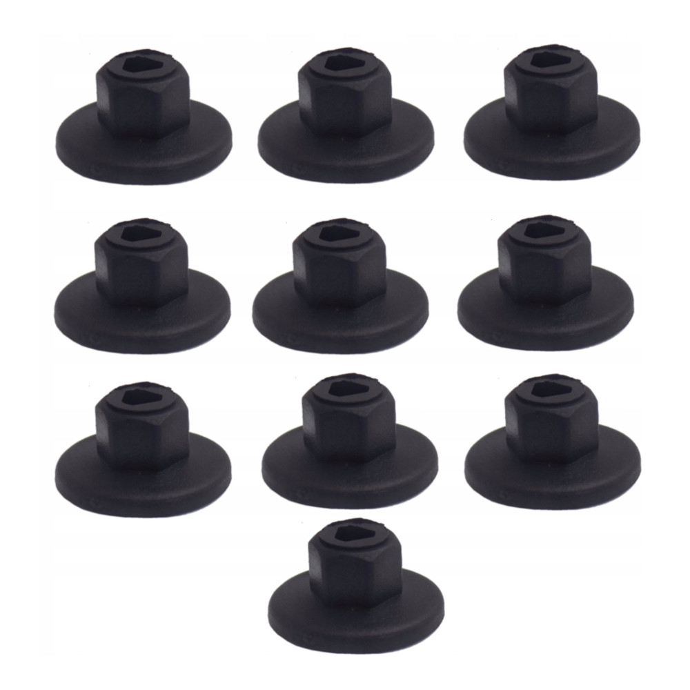 Set 10 Nut cap BMW Seria 3, Seria 5, Seria 7, X1, X5, X6, Mini Countryman, Mini Cooper, Paceman, Opel Astra, Corsa, Combo, Meriva, Tigra, Zafira, Porsche 911, VW Beetle, Bora, Golf IV, Polo, sub scut sasiu