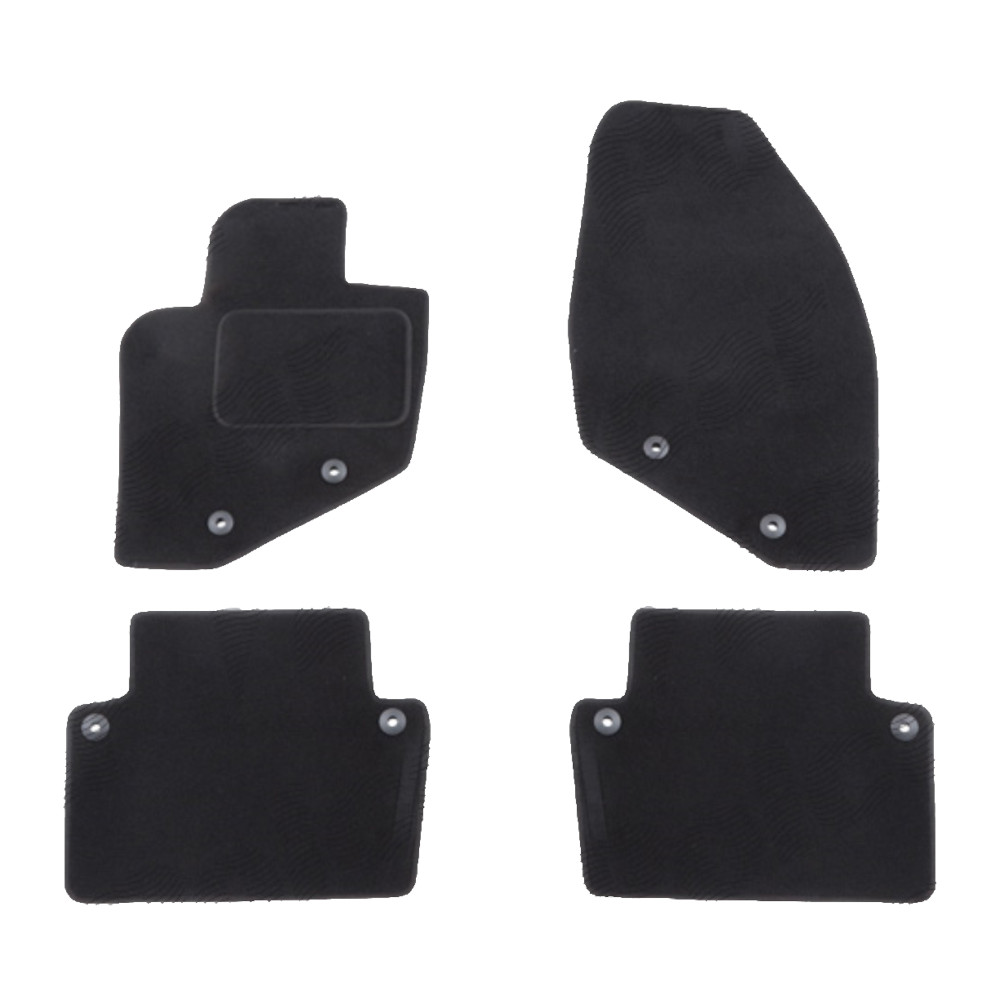 Set covorase auto mocheta Velor VOLVO S60 (RS), 11.2000-03.2004, S60 (RS/P24), 03.2004-03.2010, negru,