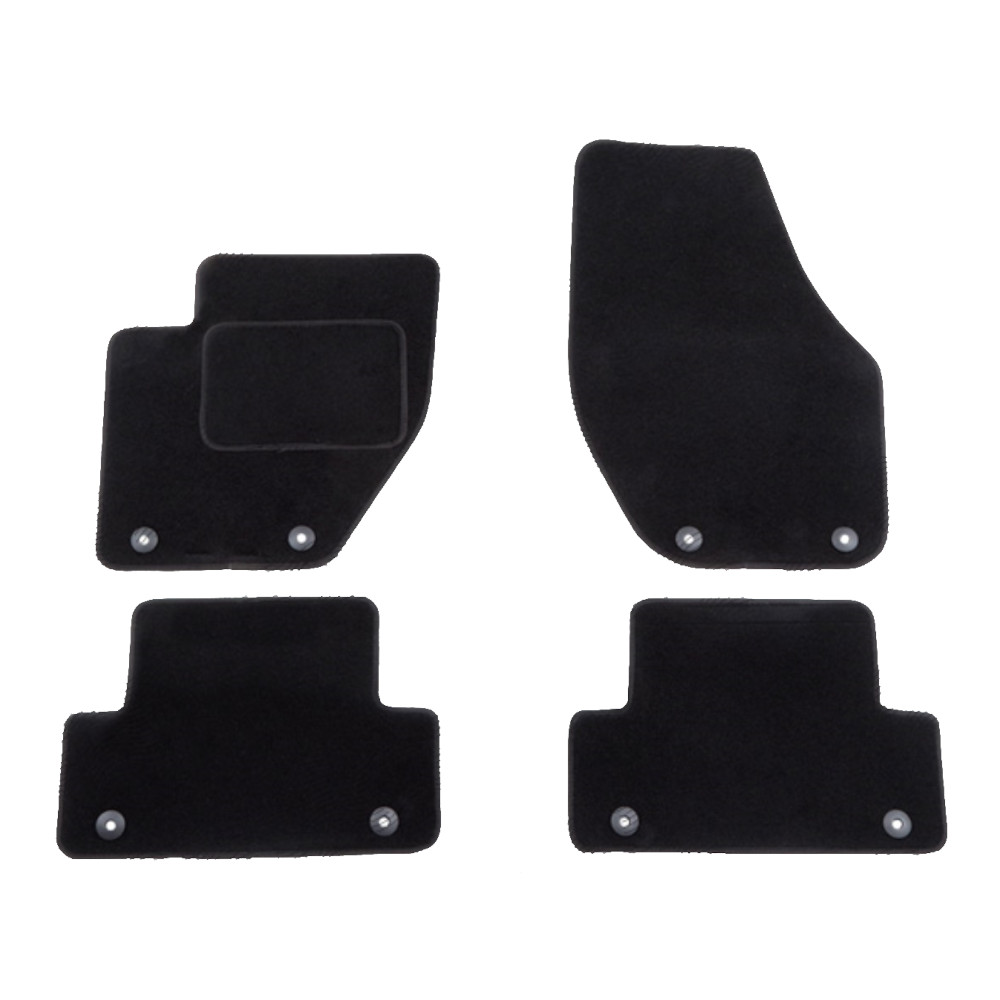 Set covorase auto mocheta Velor VOLVO V40, 07.2012-08.2019, negru,