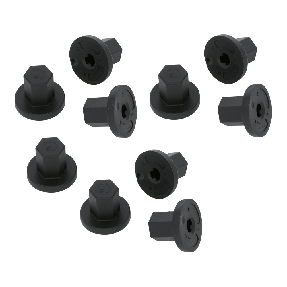 Set 10 Nut cap Nissan Altima (L30), Altima (L31), Altima (L32), Altima (L33); Opel Astra K, Crossland X, Insignia, interior aripa