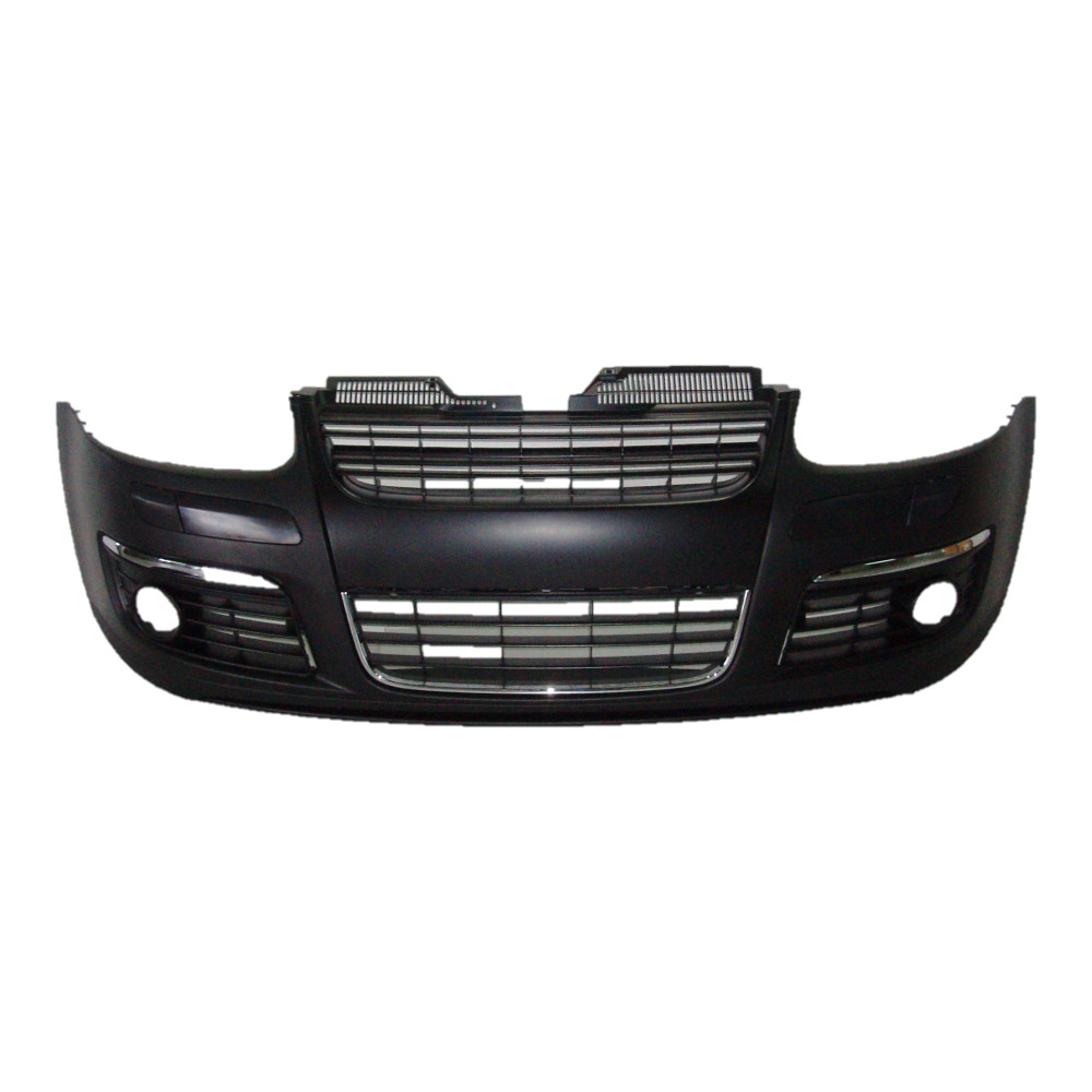 Set bara fata VW GOLF V (1K), 10.2003-05.2009, grunduit, de vopsit; type R32; cu grile, cu bandouri; cu 3 ornamente cromate; cu gauri lampa ceata; TUNING,