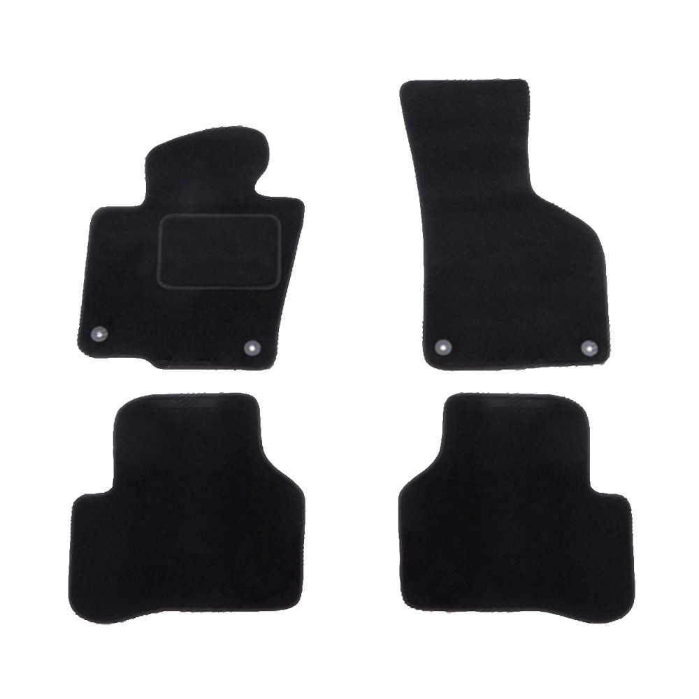 Set covorase auto mocheta Velor VW PASSAT (B6), 01.2005-07.2010; PASSAT (B7 (36)), 11.2010-02.2015; PASSAT CC (357), 06.2008-02.2012, negru,