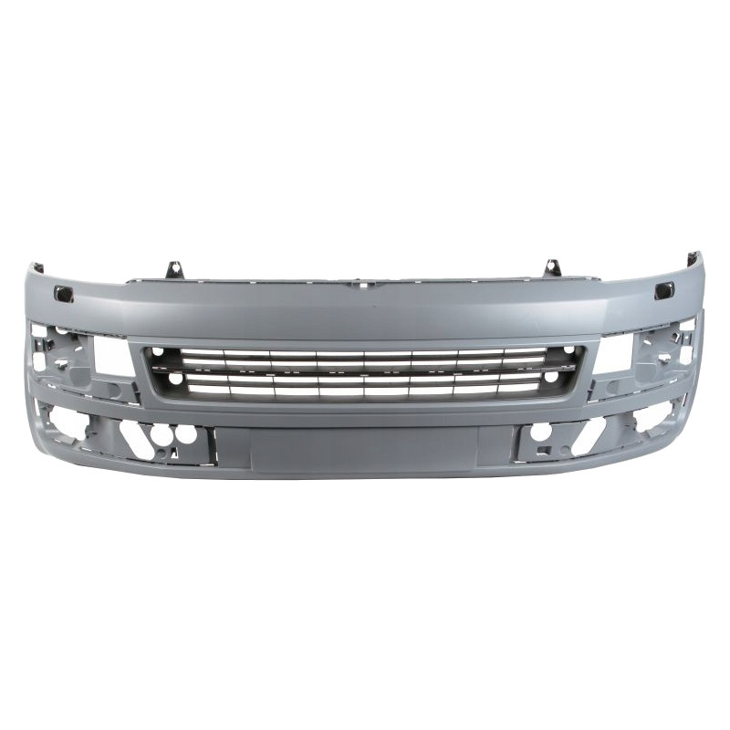 Bara fata VW CARAVELLE;MULTIVAN (T5), 10.2009-, cu gauri pentru grile ornament, cu gauri spalator; grunduit, de vopsit,