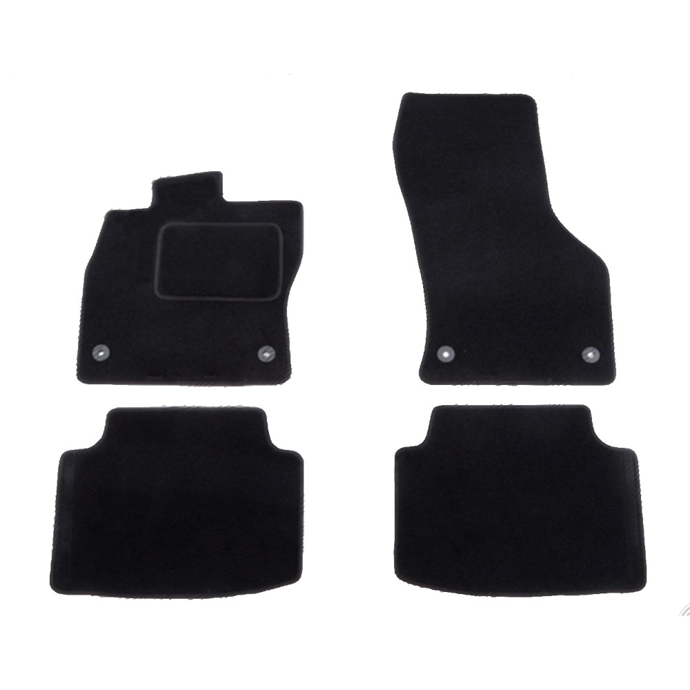 Set covorase auto mocheta Velor VW PASSAT (B8), 08.2014-12.2023, negru,