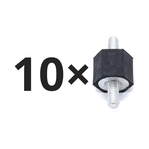 Set 10 Tampon cauciuc Audi V8; Ford Galaxy; Seat Alhambra, Toledo; VW Corrado, Golf II, Jetta, LT28/31/35, LT40/45/50/55, Passat B3, Polo, Sharan, Transporter T4, Radiator mount