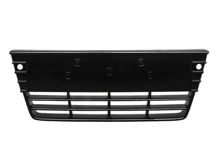 Grila bara fata Ford Focus 3, 12.2010-11.2014, Centru, 1718734, 32C127-5 cu gauri pentru senzori de asistenta la parcare , lucios, negru