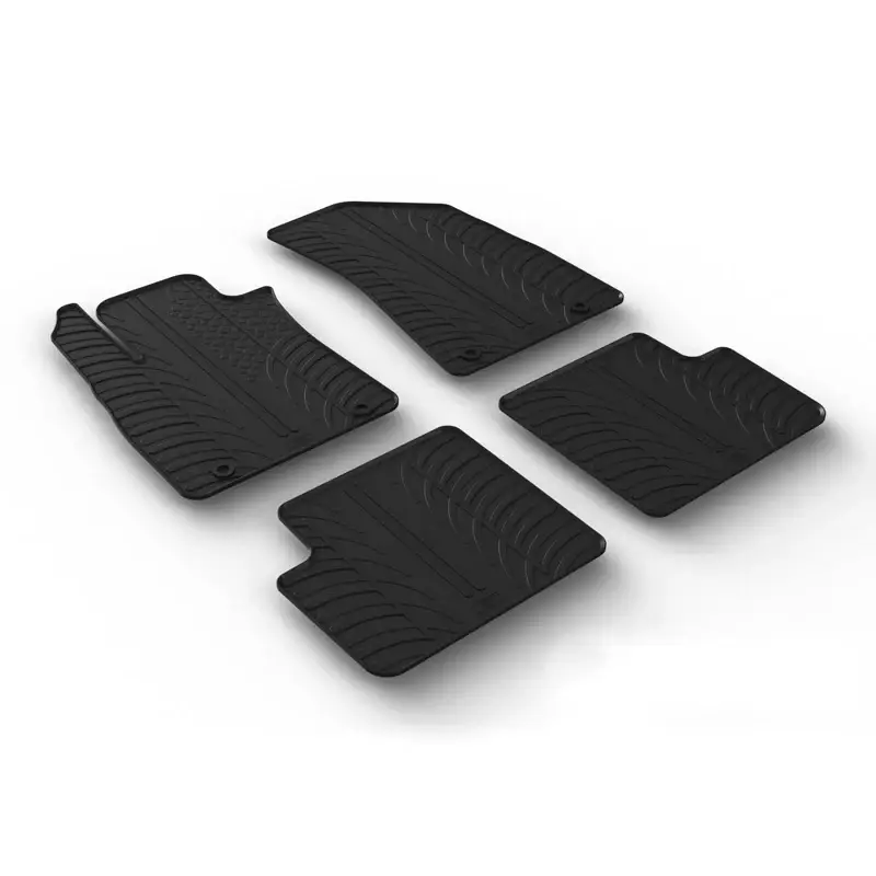 Set covorase auto din cauciuc MG ZS SUV 06.2017- (nu pt hybrid, cutie automata),Negru, Gledring, 4 buc.