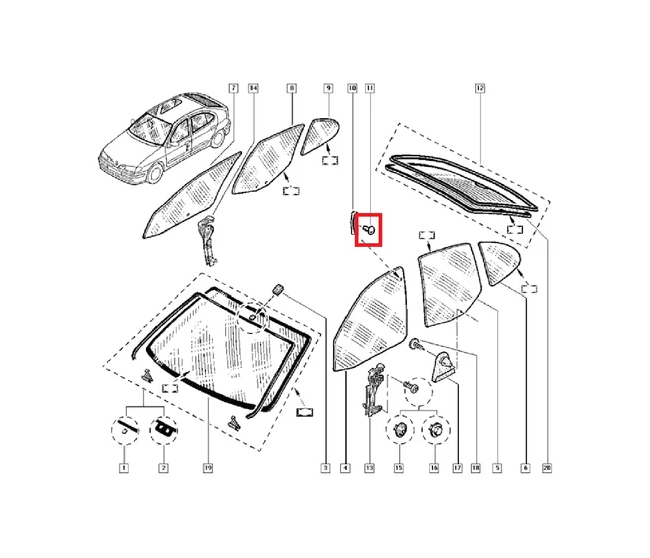 Nit metal Renault, Original, 7703072272