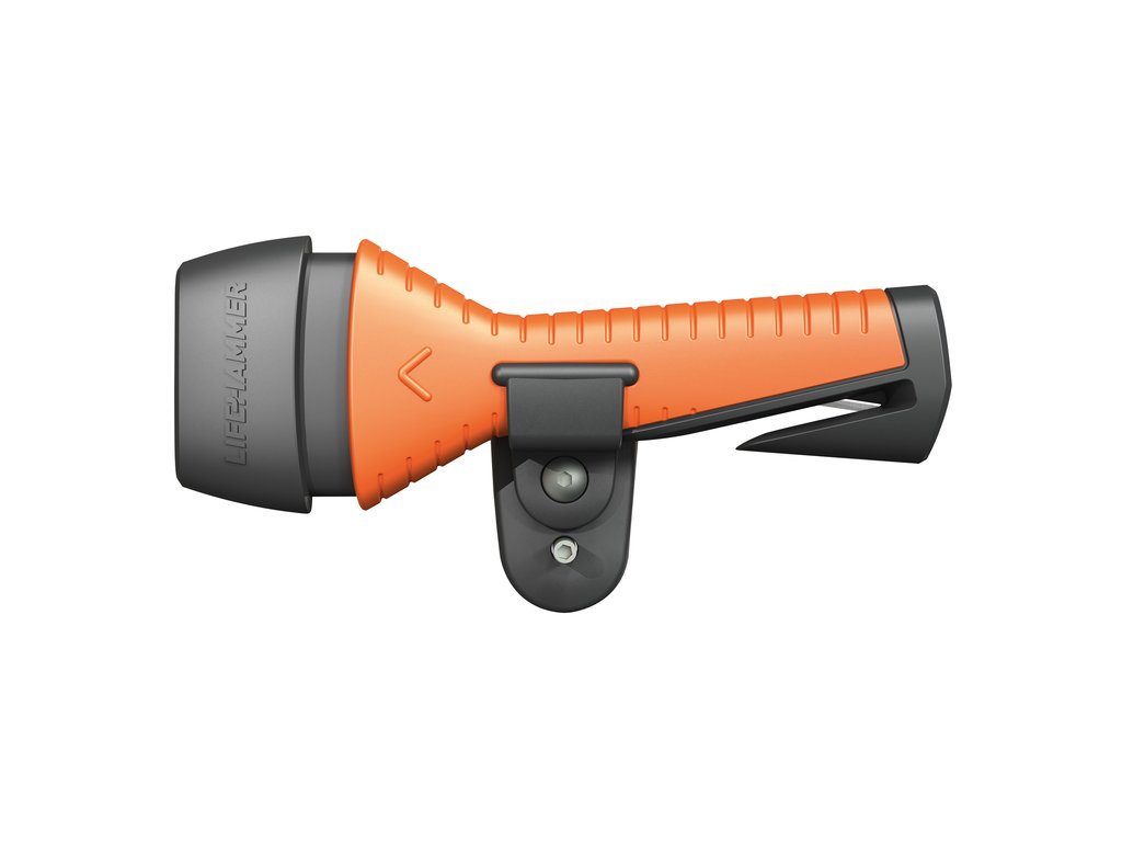 Ciocan urgenta LIFEHAMMER EVOLUTION pentru spargere geam si lama pentru taiere centura de siguranta