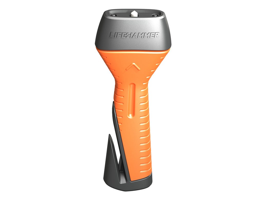 Ciocan urgenta LIFEHAMMER EVOLUTION pentru spargere geam si lama pentru taiere centura de siguranta