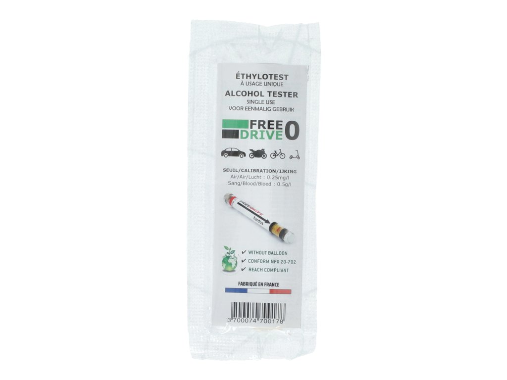 Fiole alcooltest de unica folosinta, Turdus , aprobate NF pentru Franta , tester alcool , 1 buc