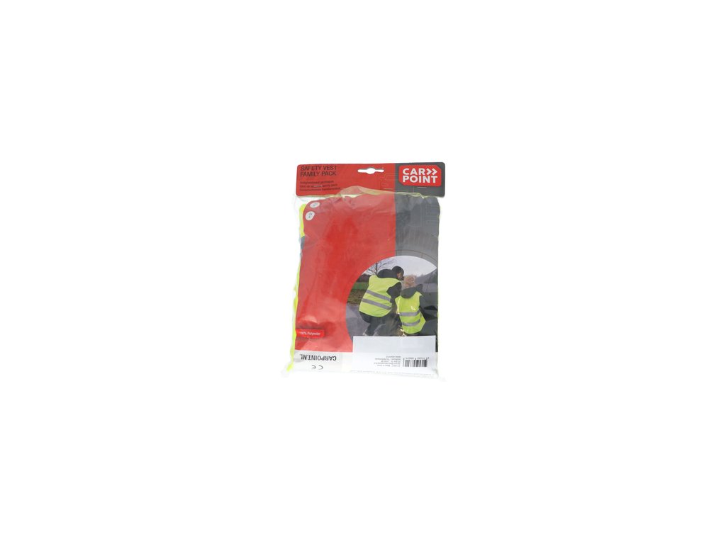 Vesta reflectorizanta verde Family Pack, set 4 veste , adulti + copii