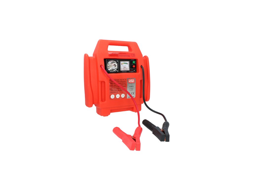 Robot pornire Carpoint 12V 17Ah , starter 400/900Amp, compresor aer auto 18bar 260psi, lanterna si sursa curent
