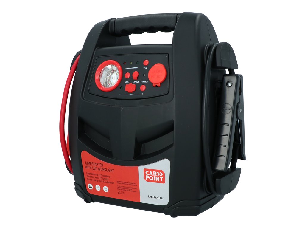 Robot pornire Carpoint 12V, starter 400/900Amp, lanterna LED si sursa curent