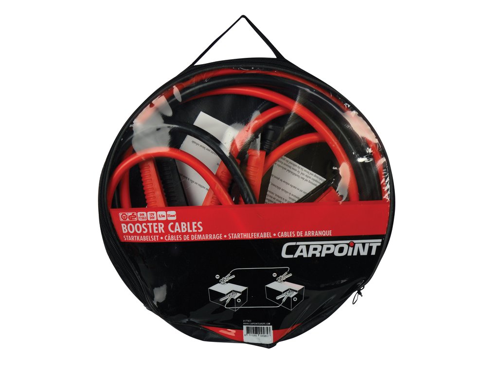 Cabluri transfer curent baterii Carpoint cu cablu de 25mm grosime si 3.5m lungime, 12V/24V