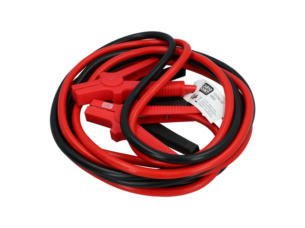 Cabluri transfer curent baterii Carpoint , lungime 4.5m, grosime cablu de pornire 35mm2 , cu clemele izolate
