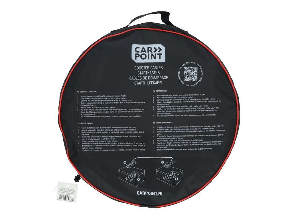 Cabluri transfer curent baterii Carpoint , lungime 4.5m, grosime cablu de pornire 35mm2 , cu clemele izolate