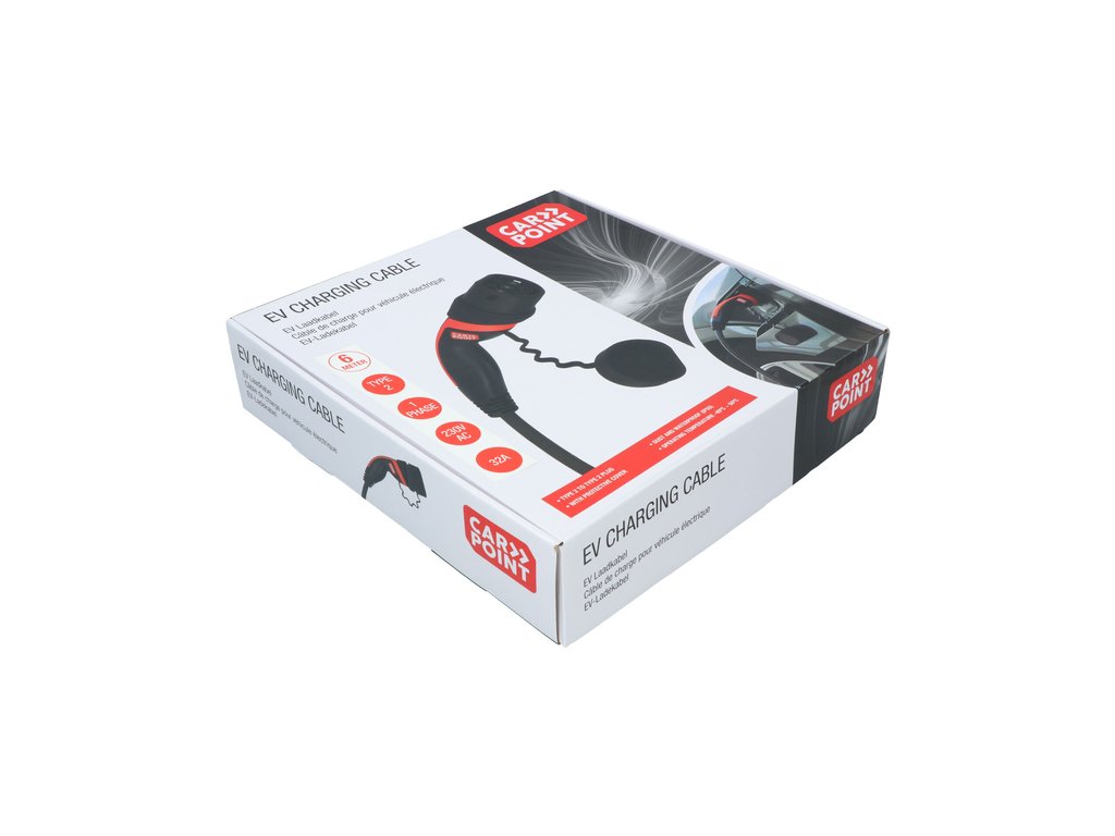 Cablu incarcare masini electrice, CarPoint, Type 2, 32A, 1Ph, 6 metri