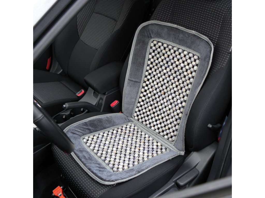 Husa auto scaun Carpoint cu bile si catifea, 85x39cm, 1 buc.