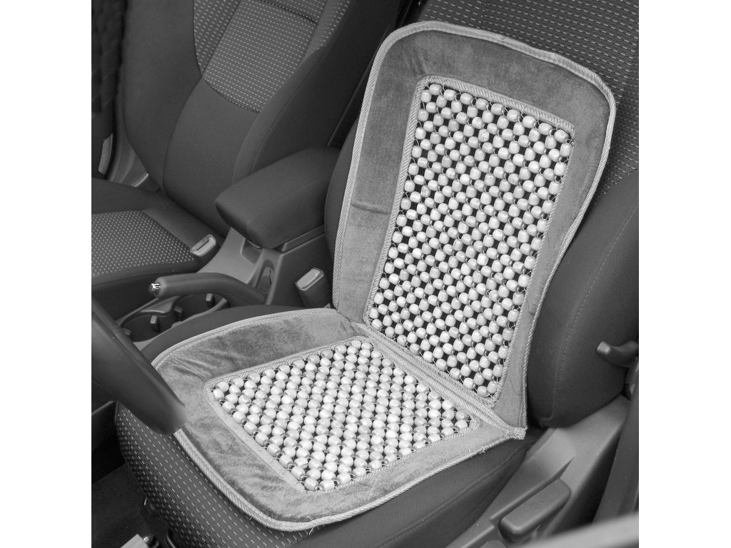 Husa auto scaun Carpoint cu bile si catifea, 85x39cm, 1 buc.