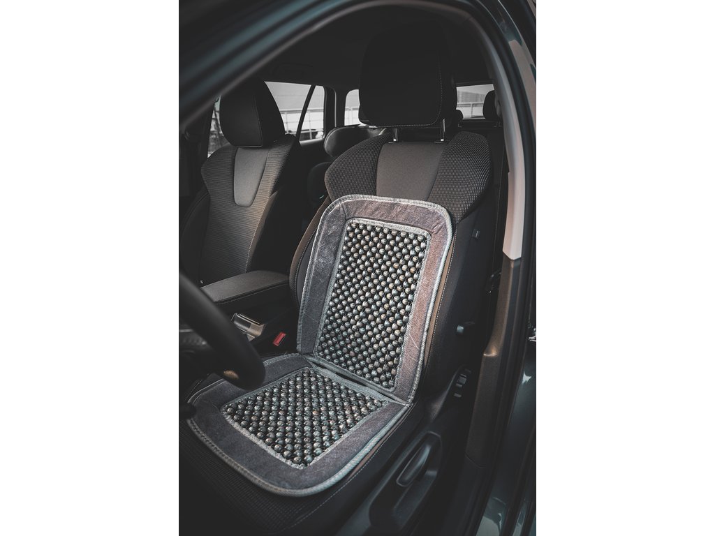 Husa auto scaun Carpoint cu bile si catifea, 85x39cm, 1 buc.