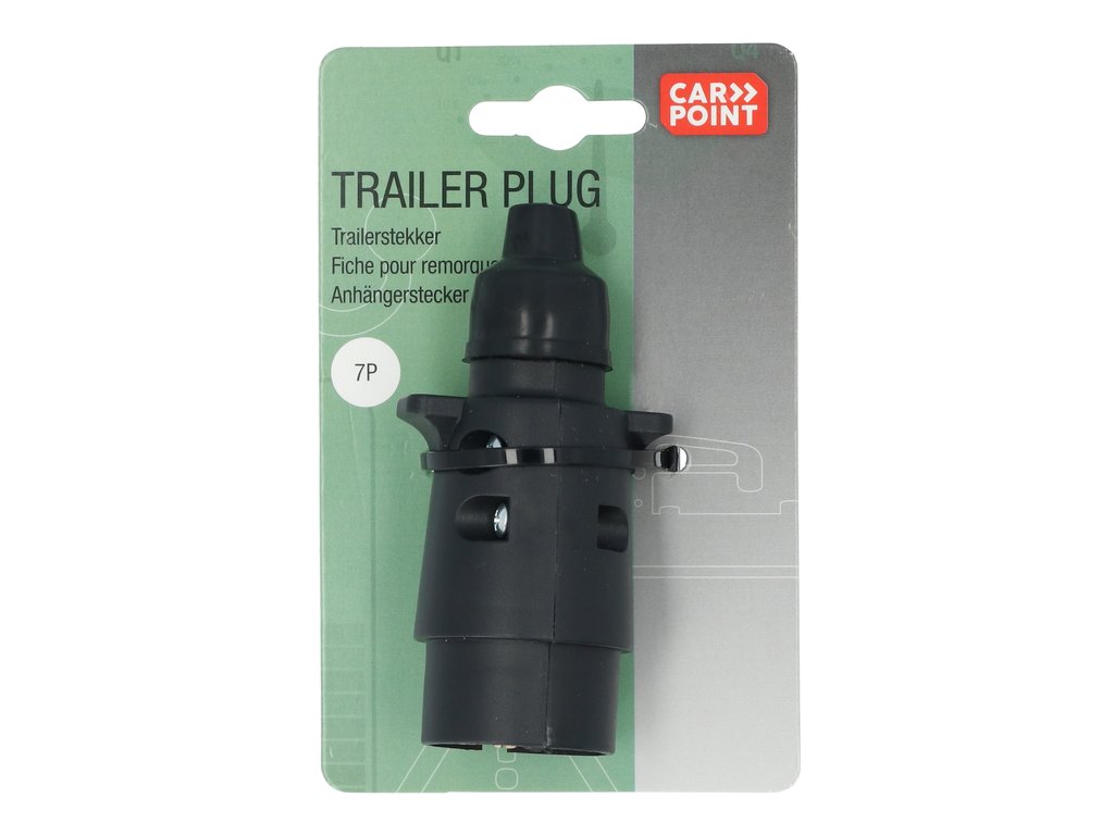 Fisa remorca auto Carpoint 12V 7 pini plastic, 1 buc, blister