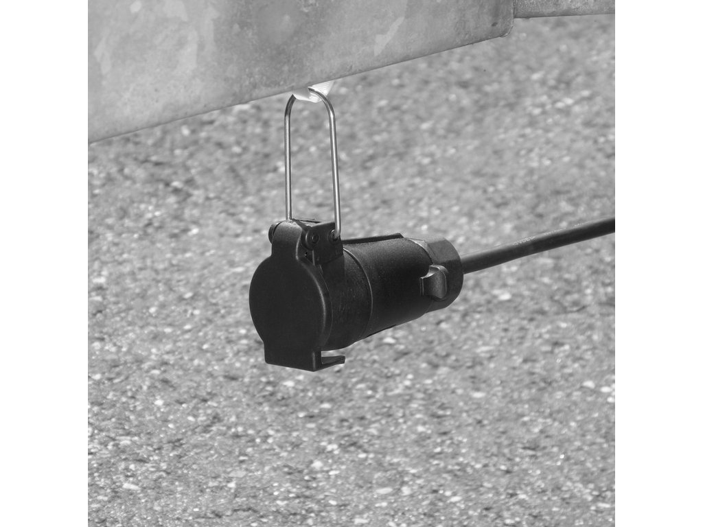 Fisa remorca auto Carpoint 12V 7 pini plastic , extensie cablu remorca, cu suport metalic de fixare, 1 buc